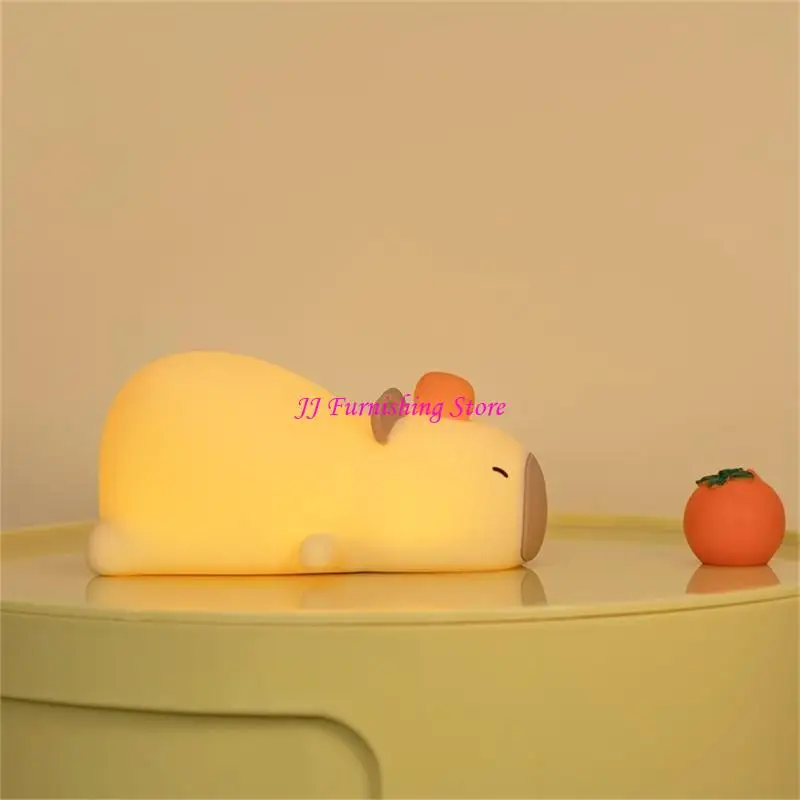 A9LB Cartoon LED Capybaras Lámpara USB USB RCHARGABLE & TOUCH Capybaras Night Light
