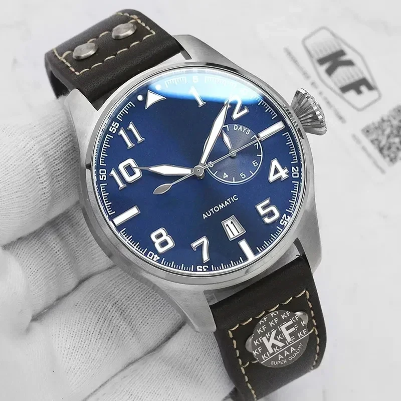 Luxury New Mechanical Mens Watch Automatic Big Pilots Le Petit Prince Blue Black Brown Leather Sport Rose Gold Watches