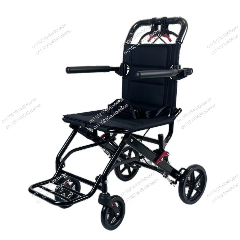 Manual Wheelchair Folding Light Hand Push Multi-function Can Be on The Plane Disabled Travel Scooter
