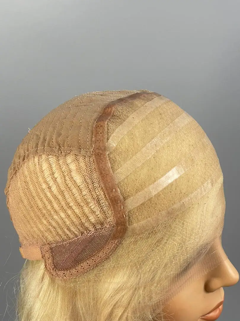 613 Platinum Blonde 13*6  Swiss Front Lace 100% Human Rummy Hair Wig
