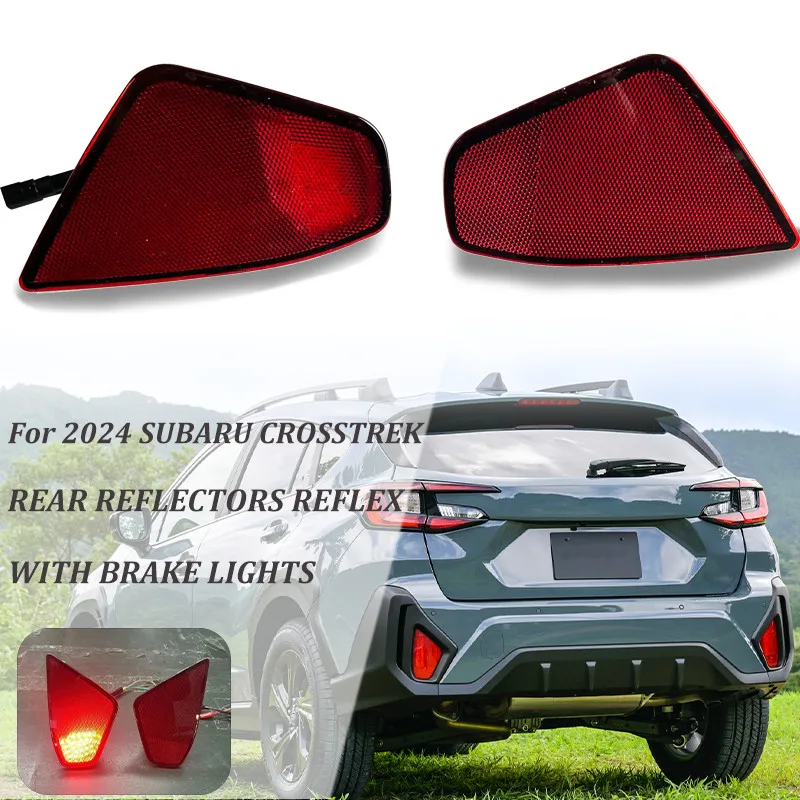 

Pair Rear Bumper LED Brake Fog Light Reflector For 2024 Subaru Crosstrek Impreza
