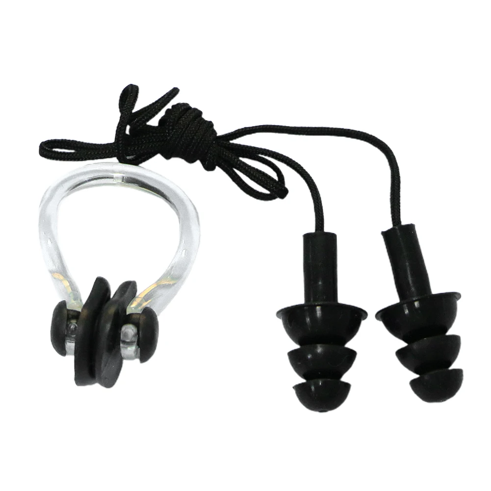 

Набор мягких берушей и зажимов для носа, легкие силиконовые беруши для купания в бассейне, море, высокая производительность, высокое качество, горячая распродажа