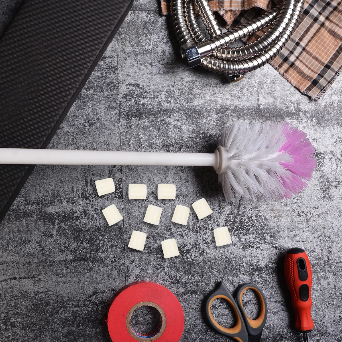 

10 шт., аксессуары для туалетной щетки, комплект пластиковых гаек, прочные сменные заглушки для винтов, универсальные детали ручек, принадлежности для туалетной щетки