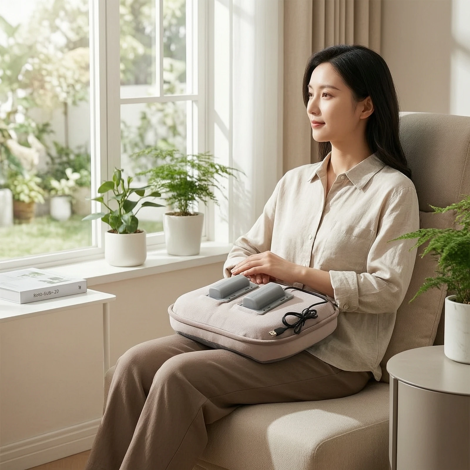 Vibration Motor Assembly USB-Powered Dual Head Vibration Motor Auto-Shutoff Adjustable Speed for DIYers, Massage Cushions