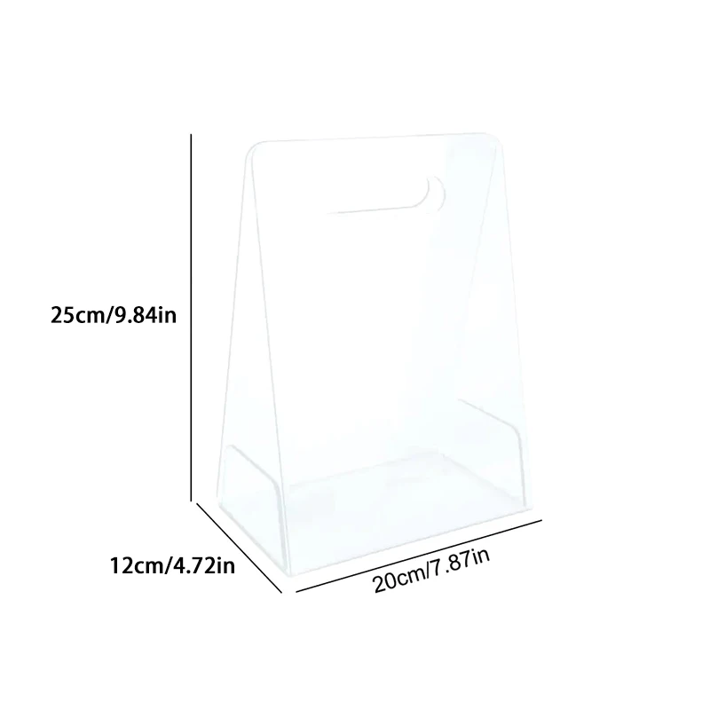 Acrylic Flower Basket High-End Floral Arrangement Clear Modern Decorative Vase Transparent Flower Bags Handheld Vase