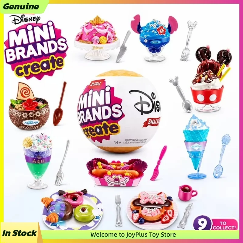 

ZURU Mini Brands Create Disney Snacks Series Blind Box Capsule Cute Miniature DIY Food Making Collectible Unbox Surprise Toy