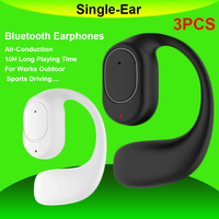 3pcs Wireless Bluetooth Earphones Air-Conduction OWS Headphone Ear-Hook Sports Outdoor Working Driving Headset For Lenovo Xiaomi