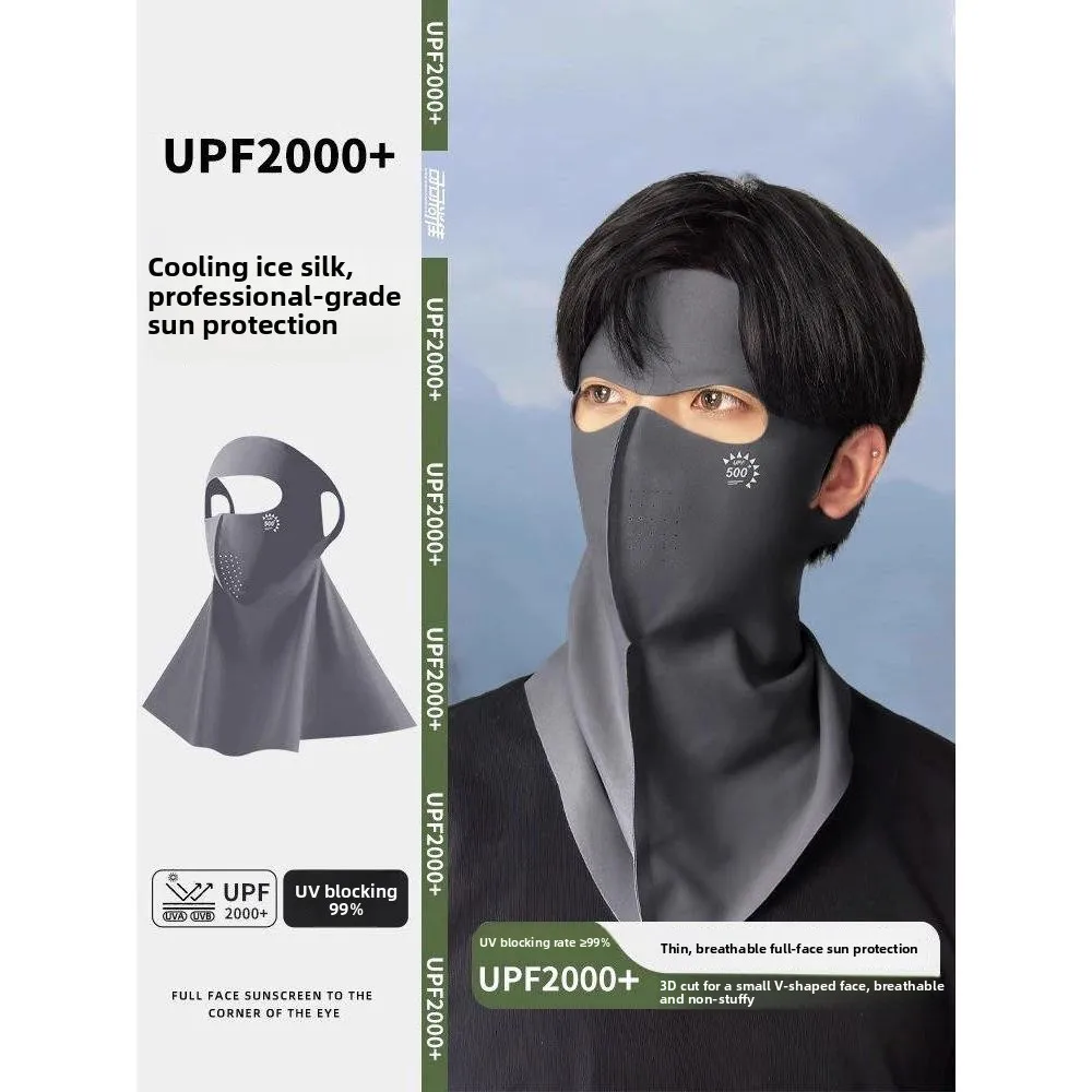

Женская маска для защиты лица от солнца, дышащая, летняя, с высокой степенью защиты от солнца, эстетичная.