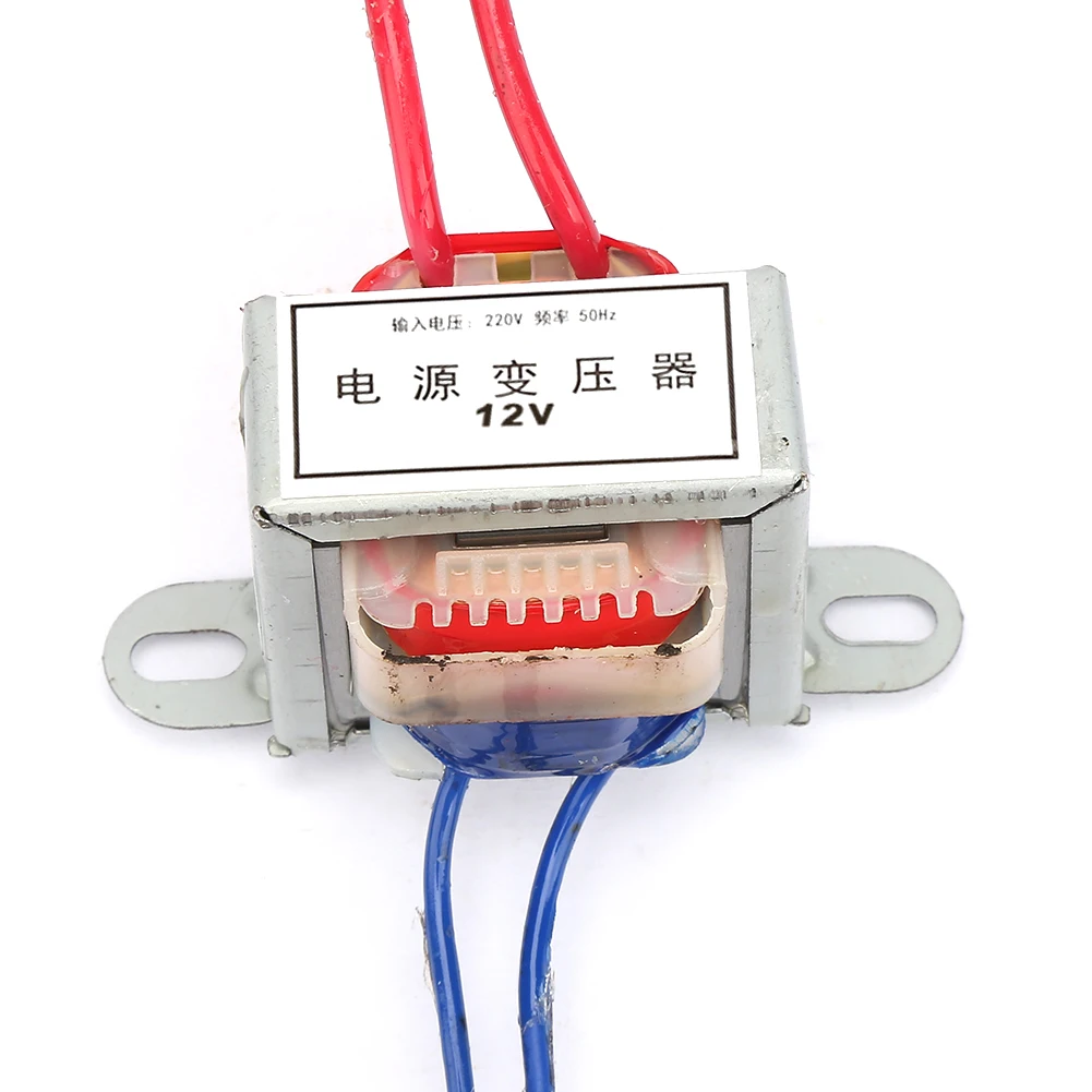 Voltaje de salida CA 12V/24V Entrada 2W Transformador de potencia único 220V 50Hz