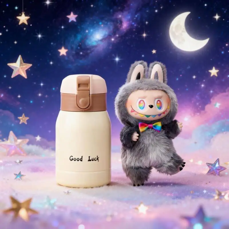 

Удобный термос POP MART THE MONSTERS Forward High Energy Series LABUBU Doll: кружка-термос с широким горлышком, легко моется