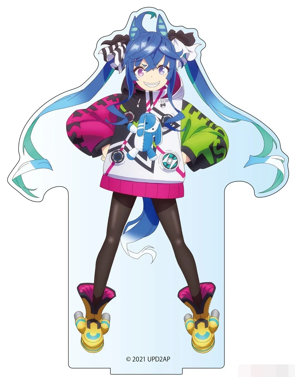 Anime figura boneca oguri boné daiwa scarlet grama maravilha acrílico suporte modelo placa cosplay brinquedo presente