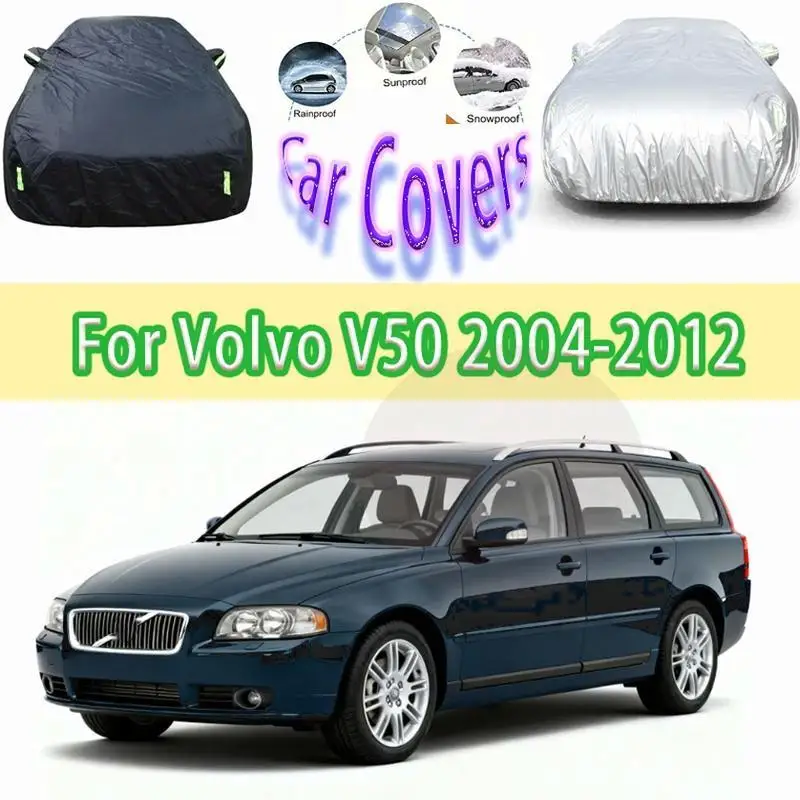 

For Outdoor Protection Waterproof Volvo V50 2004 2012 Full Snow Cover Sunshade Dustproof Exterior Accessories Car Covers