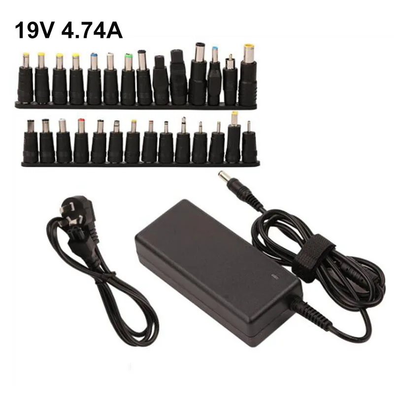 AC 19V 4.74A 90W Power Adapter supply Charger transformer For Acer Asus Dell HP Lenovo Samsung Toshiba Laptop 18.5V 19.5V 20V