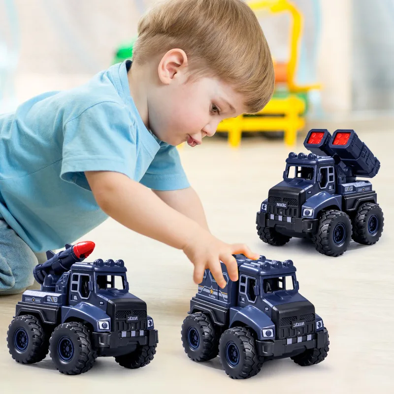 Kinder Trägheit Auto Simulation Militär Auto Serie Wagen Rakete Auto Rakete Auto Spielzeug Modell Junge zurückziehen Auto Spielzeug