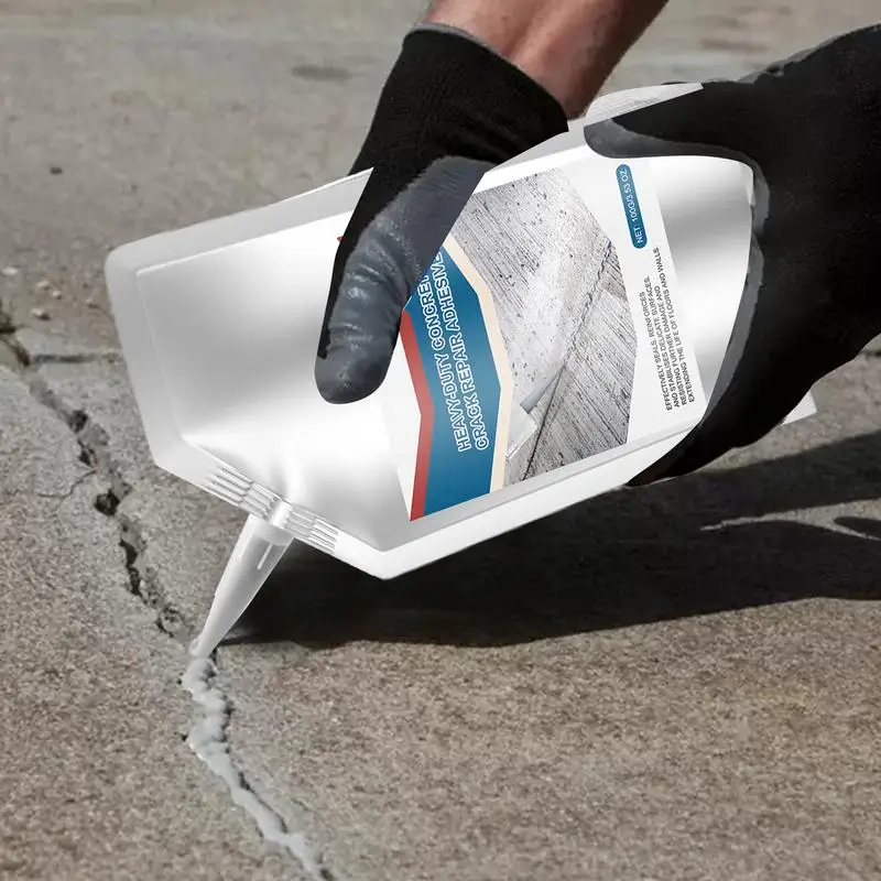 Cement Crack Filler Liquid Concrete Crack Filler Waterproof Concrete Bonding Agent Quick-Drying Sealing Adhesive For Sealing