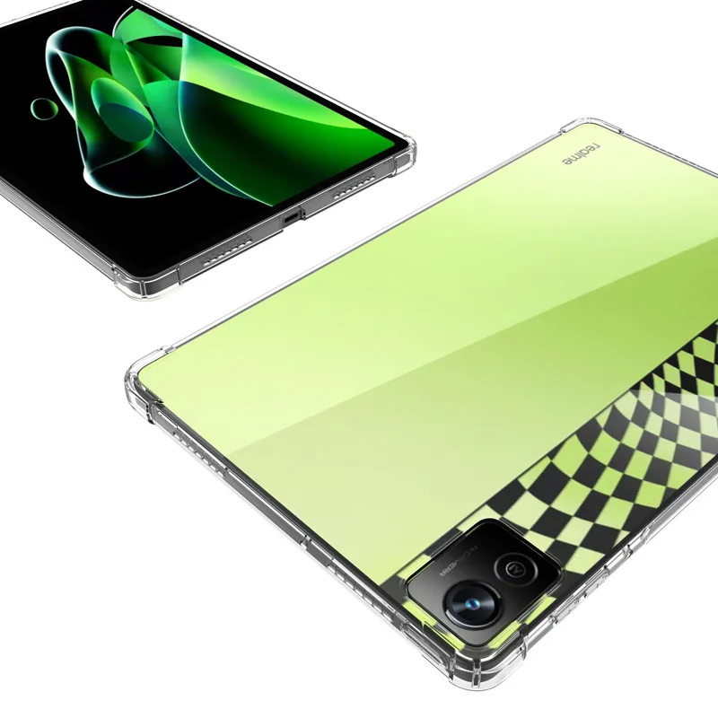 2022 Silicone TPU Case For Realme Pad X 11 inch Mini 8.7 10.4 Soft Anti-drop Airbags Tablet Transparent Case for OPPO Pad 11 Air - Image 2