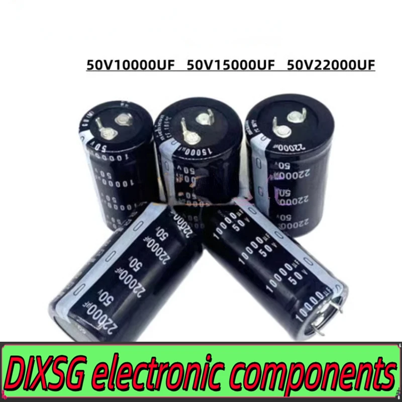 DIXSG (1pcs) Brand new nichicon 50V10000UF electrolytic capacitor 50v15000uf 50V22000UF original capacitor 50v