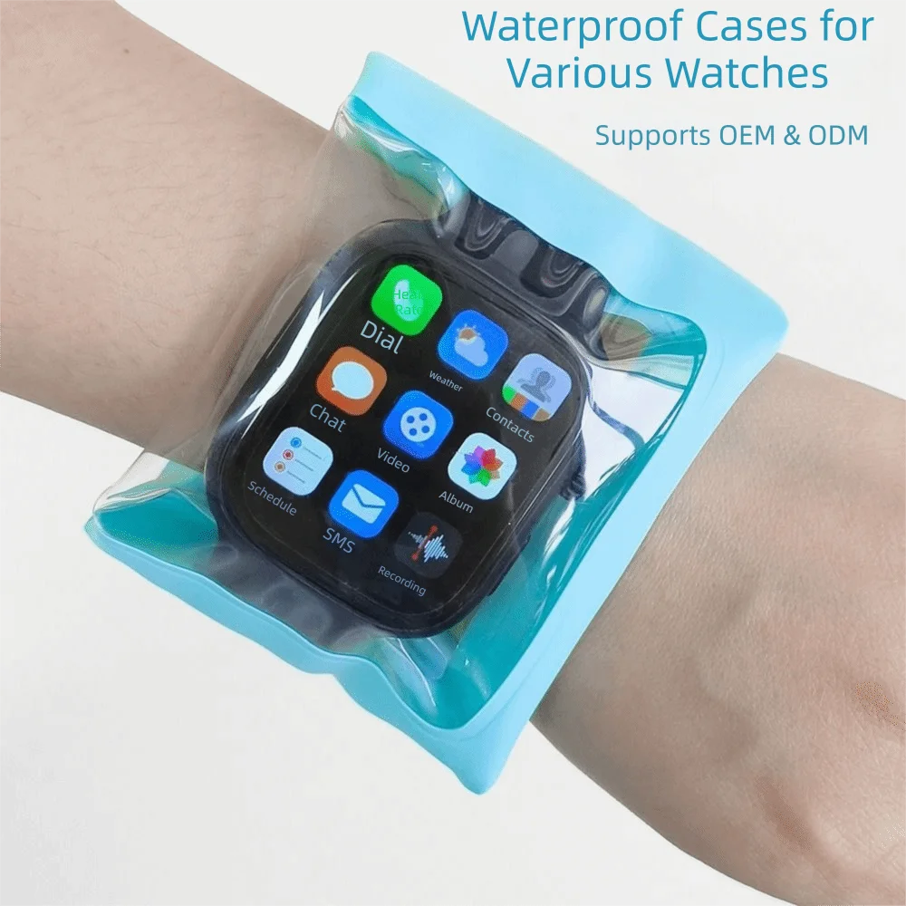 Touchscreen Compatible Smartwatch Waterproof Cover Multicolor Waterproof Sports Watch Bag Sealed Accessory