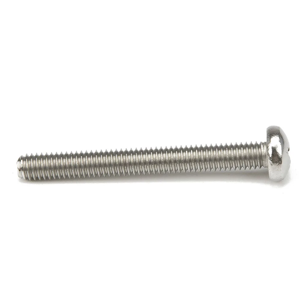 10pcs / lot M4*35 304 stainless steel cross recessed pan head screw M4x35 round head for heat sink and 8025 axial flow fan