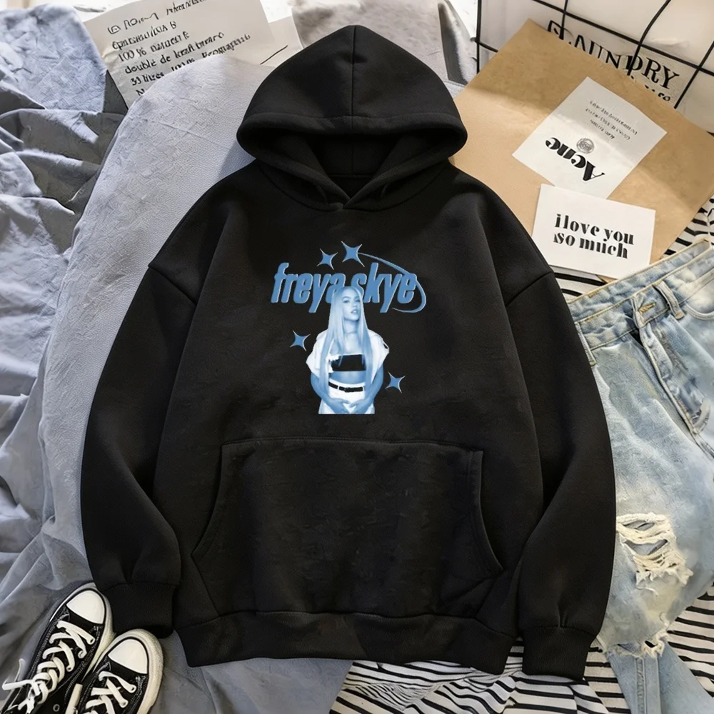 Freya Skye hoodies women anime sweatshirt unisex 2026 tops vintage Korean Women Loose