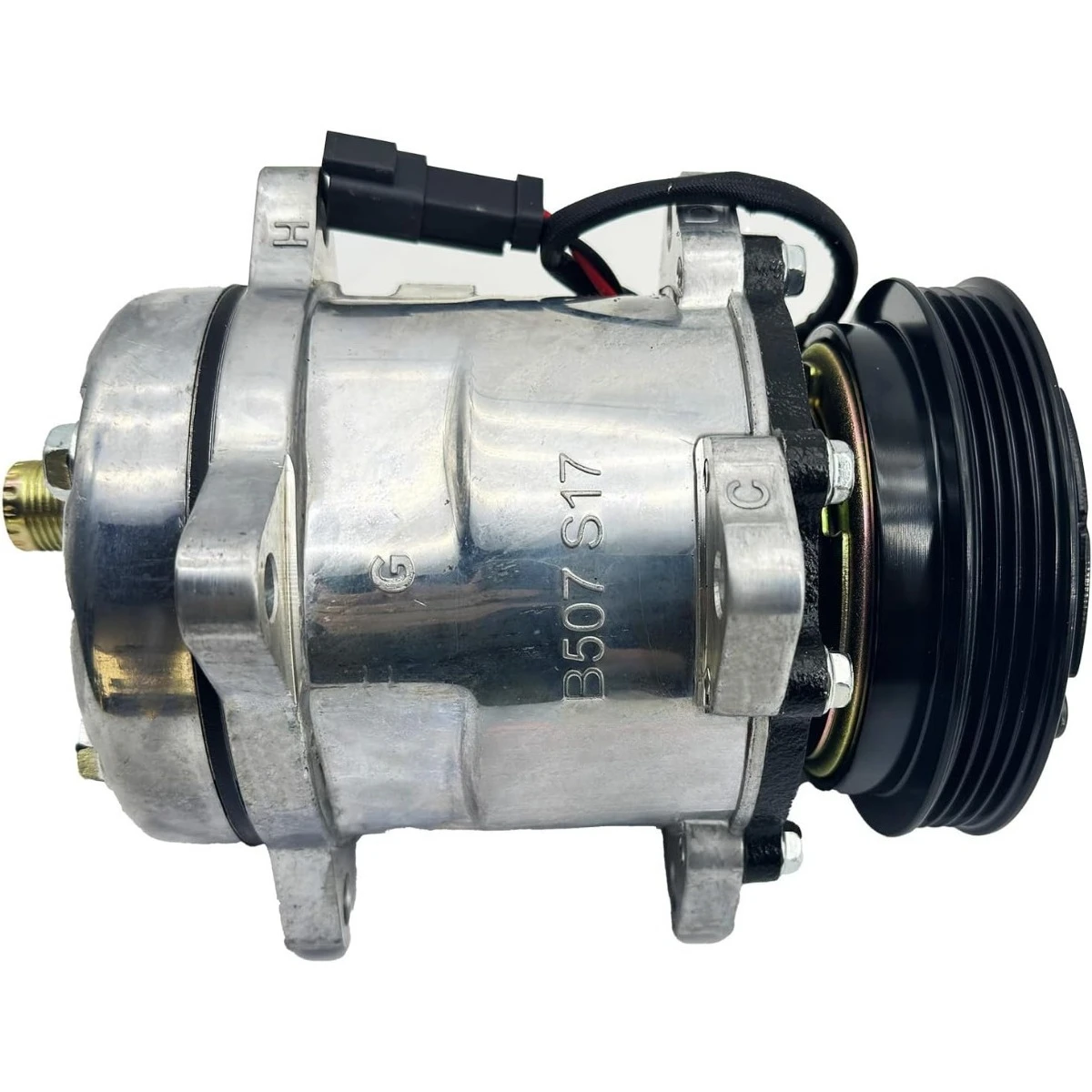 

12V A/C Compressor 7363374 For Bobcat S550 S570 S590 S595 S630 S650 T550 T590 T595 T630 T650 E32 E35 E42 E45 E50 E55 E85