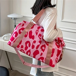 Waterproof Oxford Cloth Bag Women's Hand Bill of Lading Shoulder Travel Package Multifunctional Dry and Wet Separation Bag