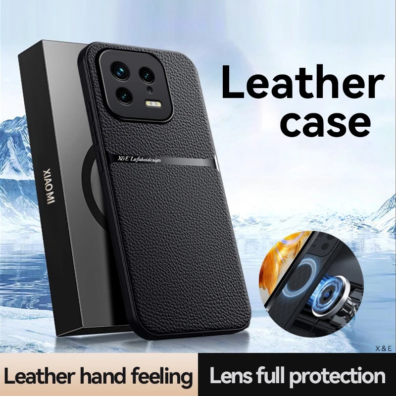 For Xiaomi 13 Pro Case Luxury Leather Magnetic Phone Cases For Xiomi Xiaomy Mi13 Mi 13 13 Pro Shockproof Bumper Soft Back Cover