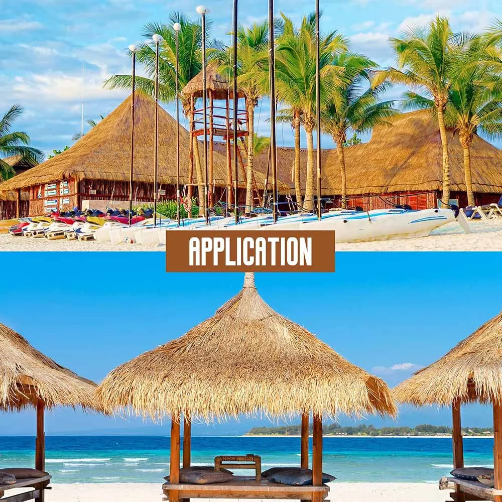 Simulated thatch new style thatch roof thatch long straw roof pavilion grass plastic thatch house
