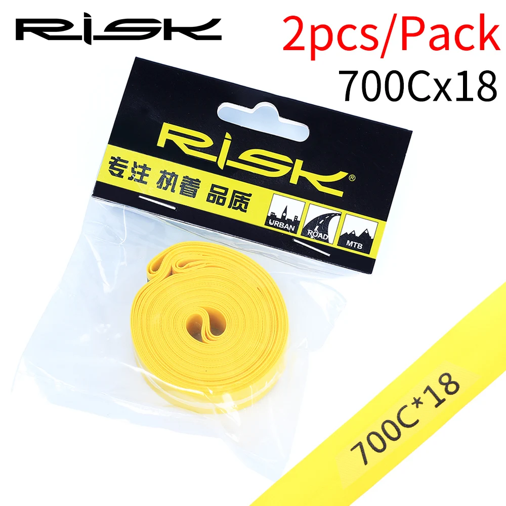 2 stücke RISIKO Fahrrad Felge Streifen Reifen Liner Rohr Schutz PVC Felge Band für 700C 26 27,5 29 zoll Rad MTB Mountain Road Bike Feste – Detail 8