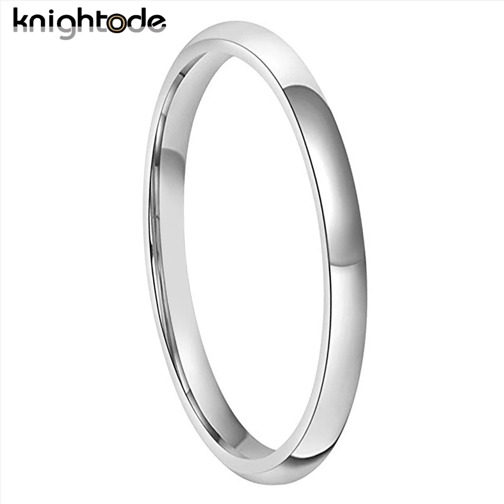Hoge Kwaliteit Wolfraamcarbide Ring Bruiloft Verlovingsring Voor Mannen Vrouwen Koepelvormige Band Gepolijst Glanzend Comfort Fit 8/7/6/5/4/3/2mm