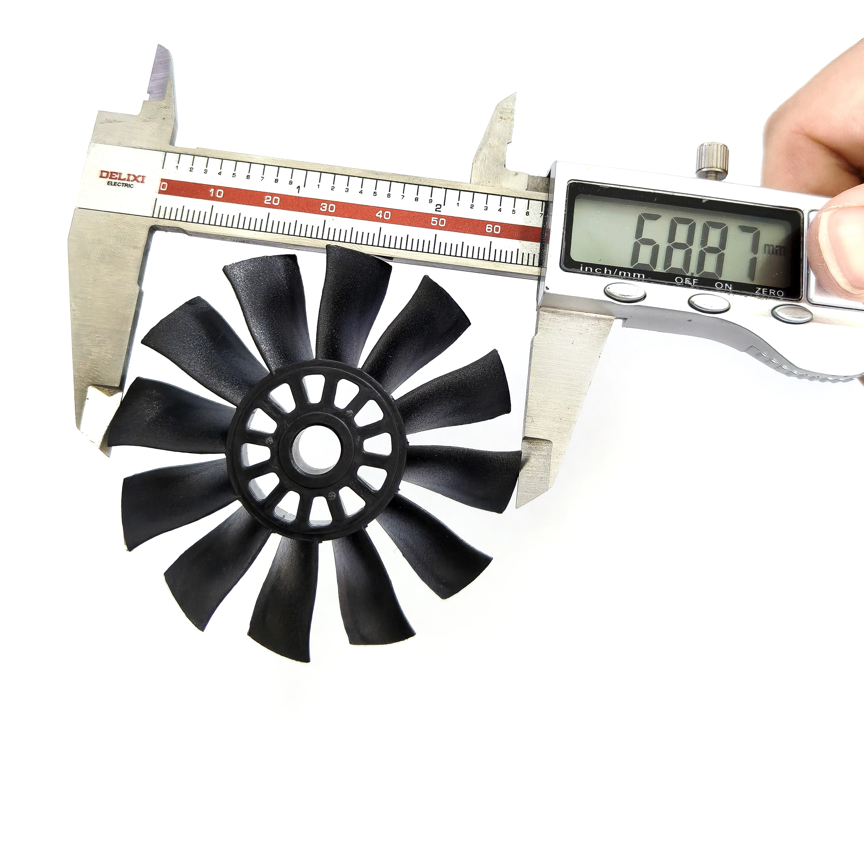 70mm 64mm 50mm Rotorblätter CW CCW 12-Blatt-Lüfter für QX-MOTOR EDF Kanalventilator Hochleistungslüfter DIY Ersatzteile – Detail 16