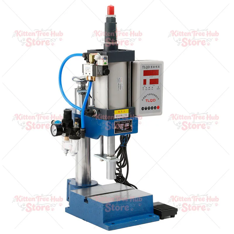 Bench Pneumatic Press Pneumatic Punch 110/220V Mechanical Press Pneumatic Machinery Punching