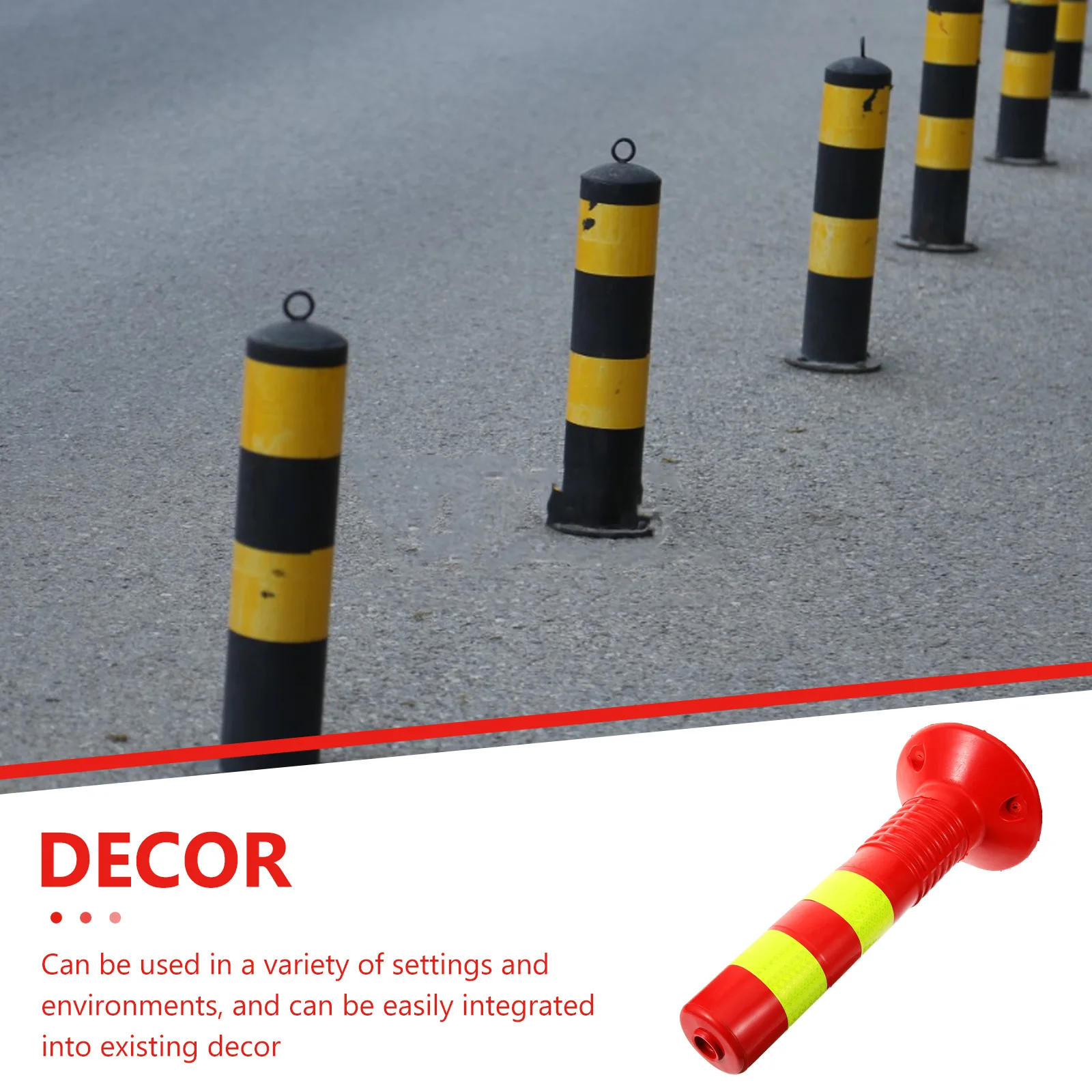 Heavy Duty Driveway Security Post Safety Warning Column Garage Barrier Parking Stop Indicator Crash Resistant Stanchion