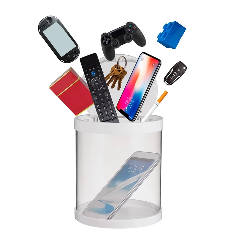 Electronic Time Lock Box Container Multi Function Time Lock Box Bin For Toys Mobile Phones No Battery Black