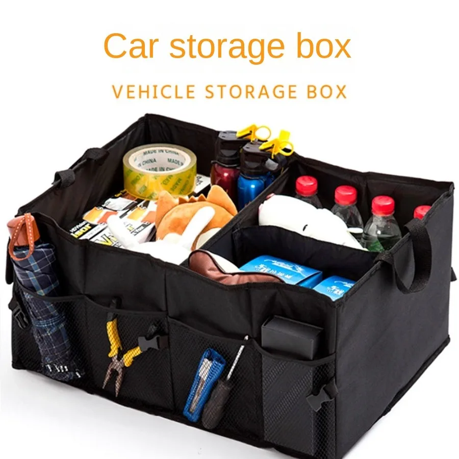 Car storage box car grocery bag multifunctional folding oxford cloth organizer car trunk storage box