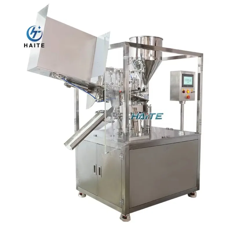 High Speed Automatic Tube Filling Sealing Machine For Body Lotion Emulsion Essence Oil Papaya Cream