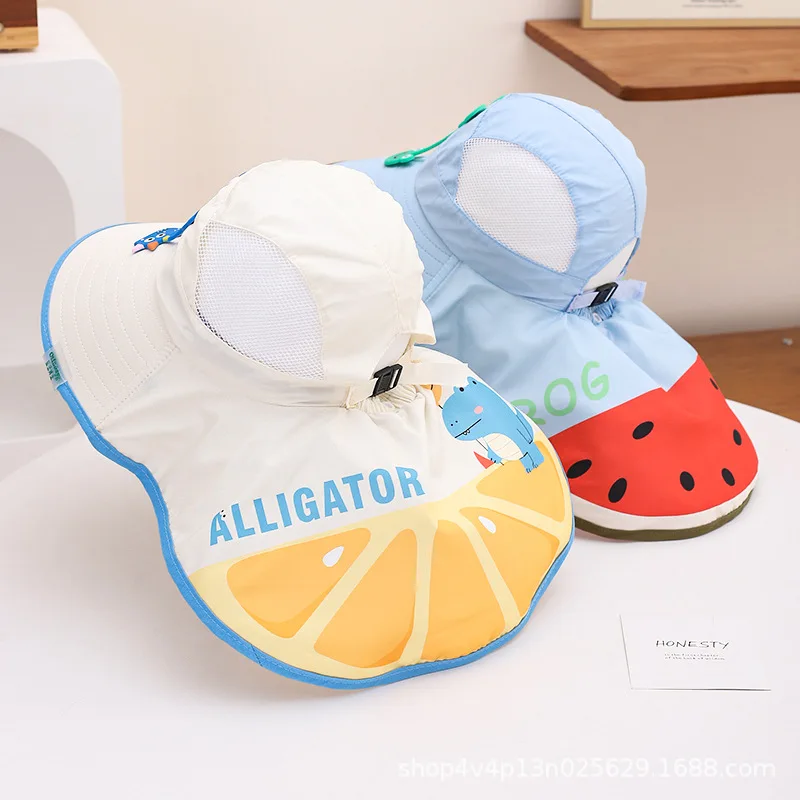 

Large Brim Children's Sun Hat Summer Baby Hat Sun Hat Boys Girls Fisherman Hat Sun Hat Shawl Hat