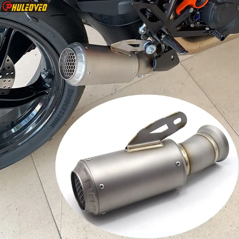 Titanium Alloy for KTM 1290 SUPERDUKE R 2020-2023 SUPERDUKE R EVO SUPERDUKE RR Motorcycle Exhaust Muffler Slip-on Mid Link Pipe