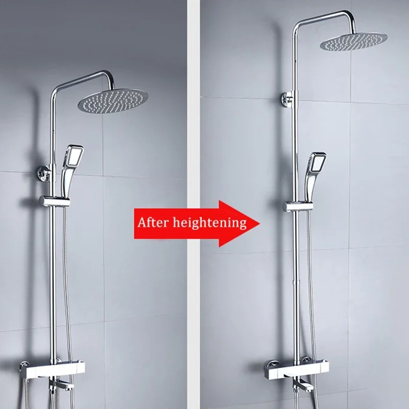 Bad Dusche Verlängerung Stange Dusche Halterung Dusche Extender Grau Verlängerung Rohr Schwarz Extra Verlängern Rohr Bad Zubehör