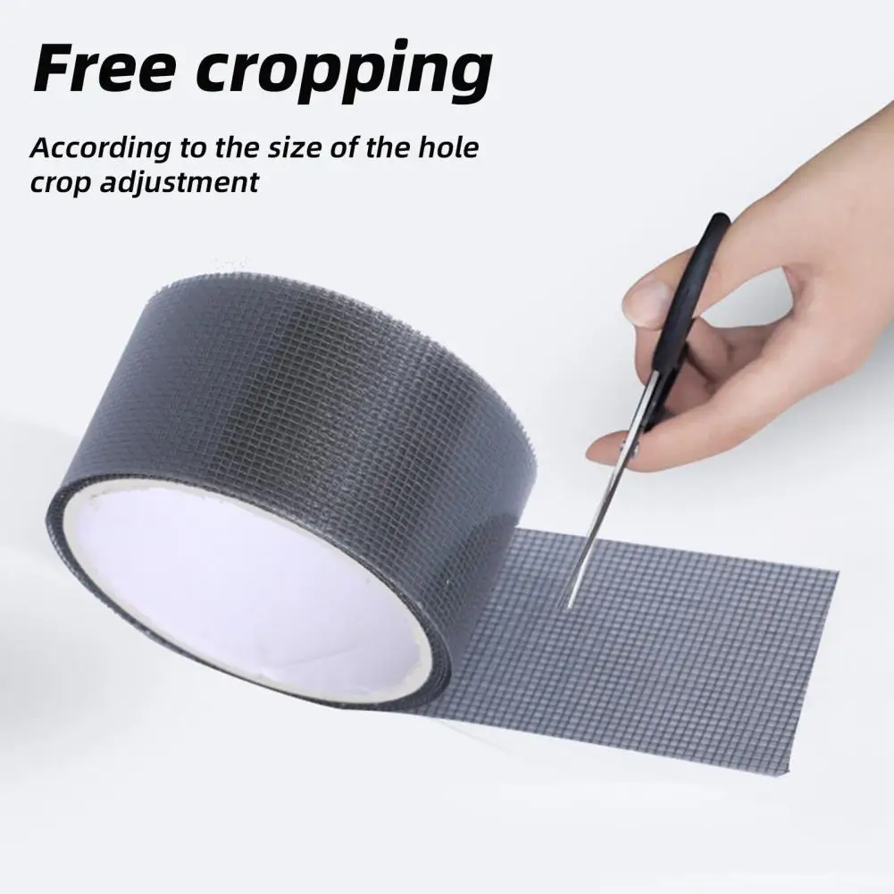 Screen Hole Patch Window Screen Repair Tape Roll 200x5cm Waterproof Mesh Patch for Screen Doors Heavy Duty Strong Adhesive Tear