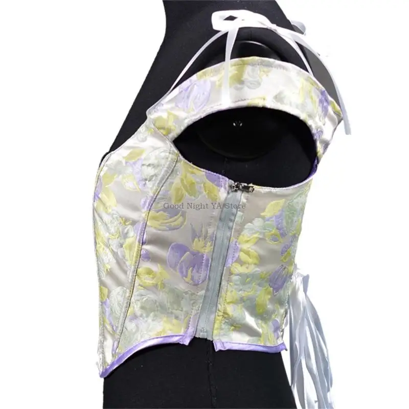 ملابس عصرية على الطراز الفيكتوري للمناسبات مع تصميم مربوط بأربطة قابل للتعديل لملابس الحفلات التنكرية