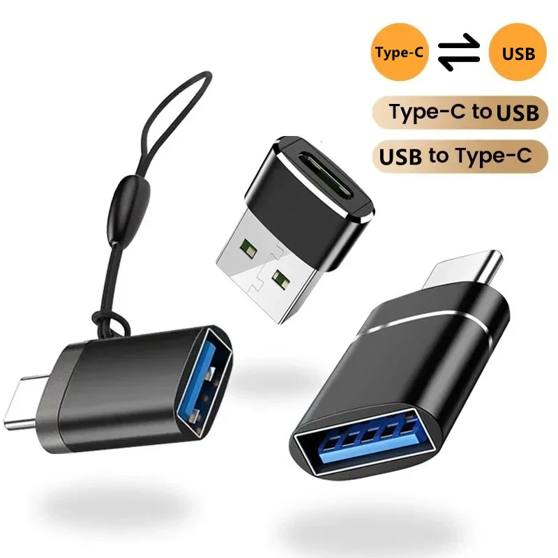 

USB 3.2 To Type C OTG Adapter USB-A Charging Connector Type C Male To USB Female Converter for Laptop Xiaomi Samsung Adaptador