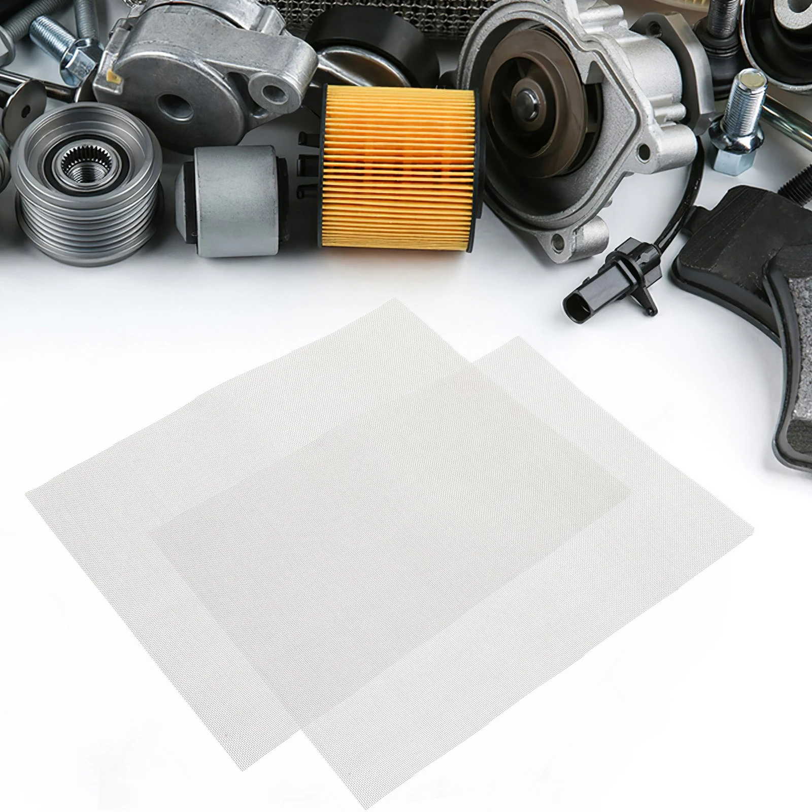 

2pcs Car Bumper Stainless Steel Reinforcing Welding Vent Window Plastic Holes Cracks Durable Resistant Fade Easy Use Effective