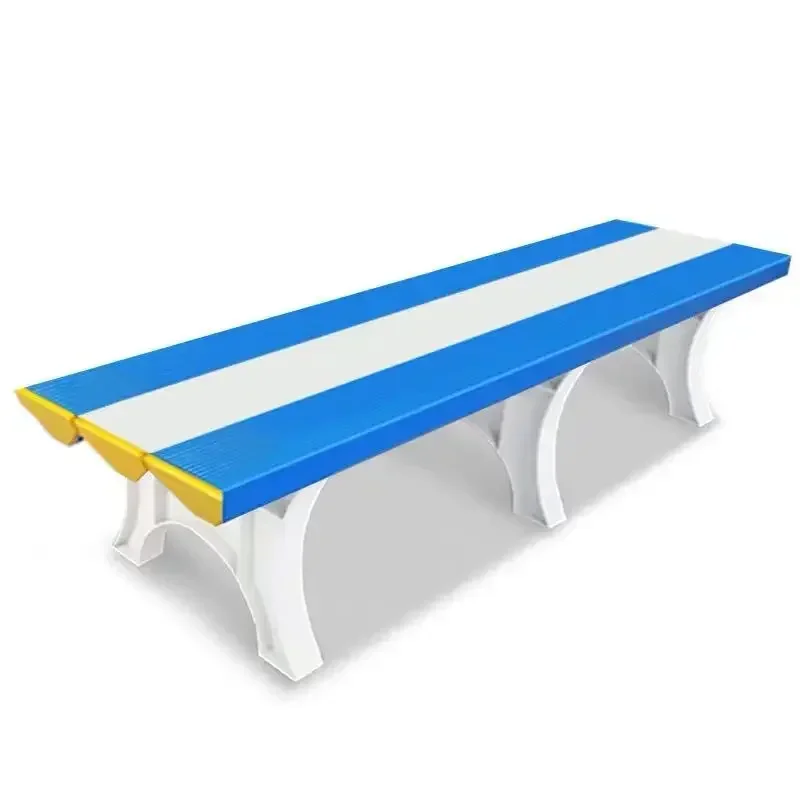 

Plastic bathroom changing room bench Swimming pool waterproof shoe changing stool Gymnasium rest bench