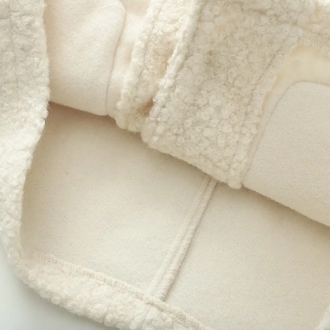 DiYiG DONNA 2025 Inverno Newfashion inverno nuova fila fibbia panno di perle girocollo giacca a maniche lunghe cappotto Tuta sportiva Mujer