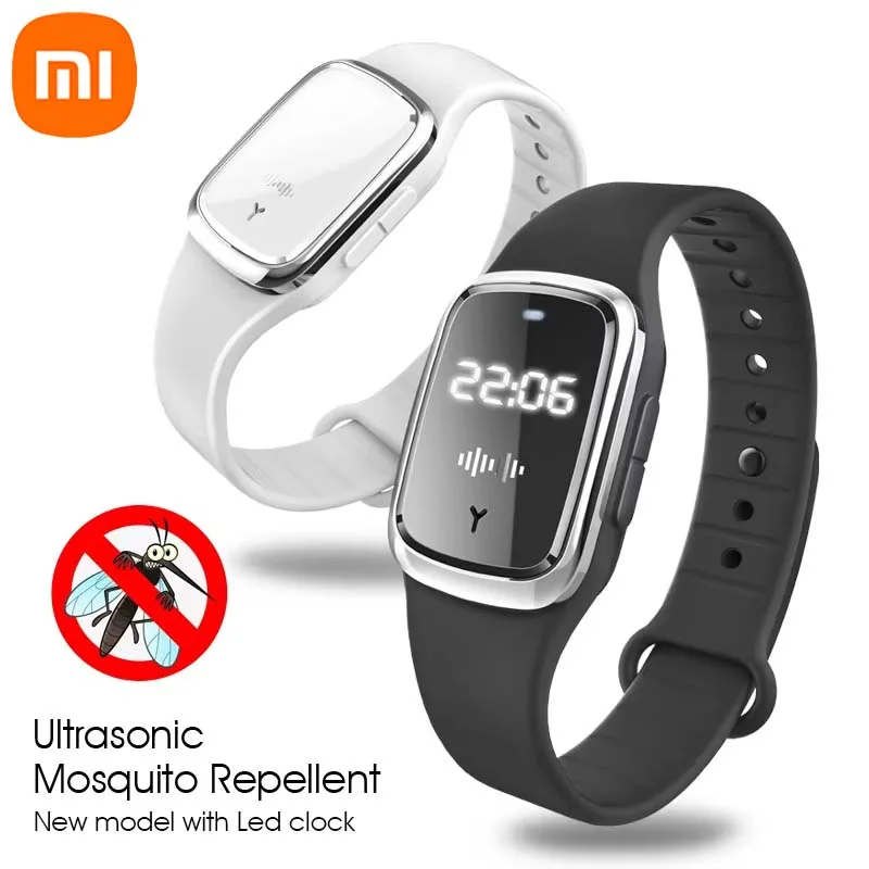 Xiaomi Ultrasonic High-Tech Mosquitoes Repeller Bracelet Lamp Indoor Outdoor 3 Gear Bracelet Anti Mosquitoes Bite Wristband