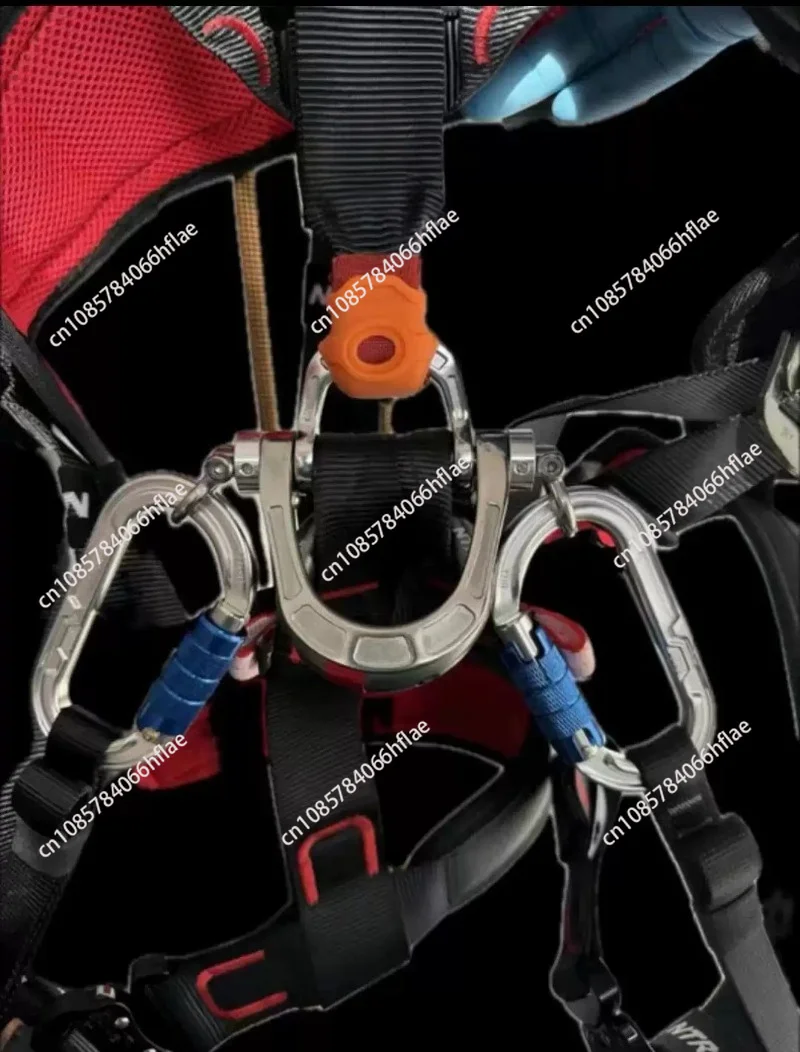 Five Point Safety Seat Belt Double D Ring, Load Bearing Anchor Ring Hardware Accessory