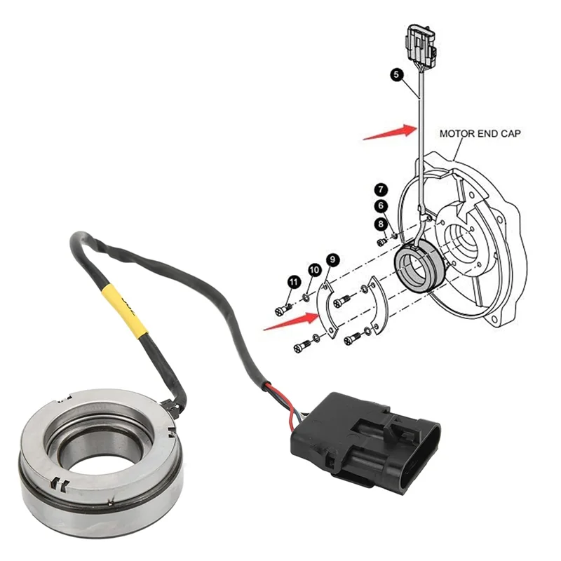 A68M-Car الاستشعار تحمل التشفير الجمعية 612595 Forrxv الكهربائية 2008 حتى سبائك معدنية ABS المواد