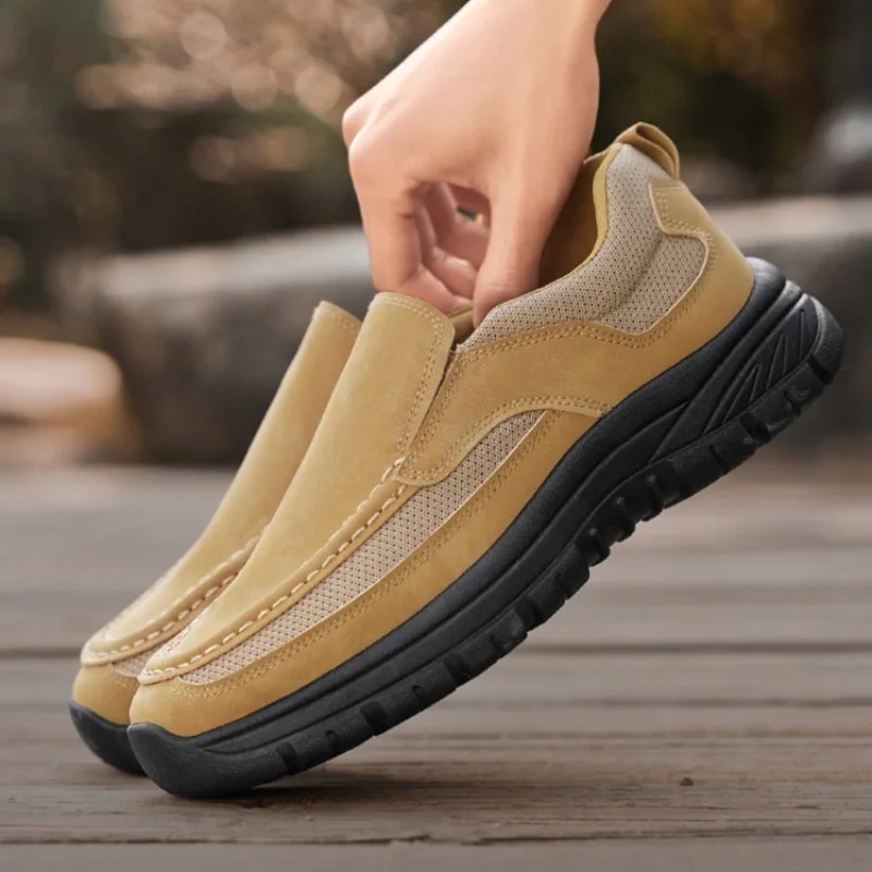 

Large Size48 Men's Loafers Luxury Leather Casual Shoes Comfort Slip on Driving Shoes Non Slip Hiking Shoes New Sneakers for Men