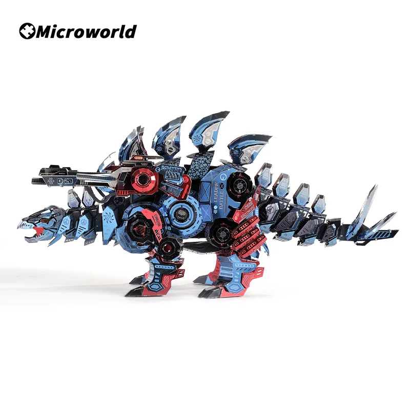 

Microworld 3D Metal Puzzle Saber-teeth Dragon Model Jigsaw Kits DIY Laser Cut Assemble Puzzles Toy Birthday Gift For Kid Teen